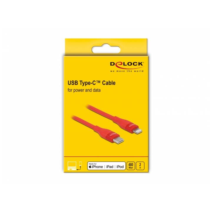 DELOCK 86635 Cavo USB (USB-C, Lightning, 2 m)