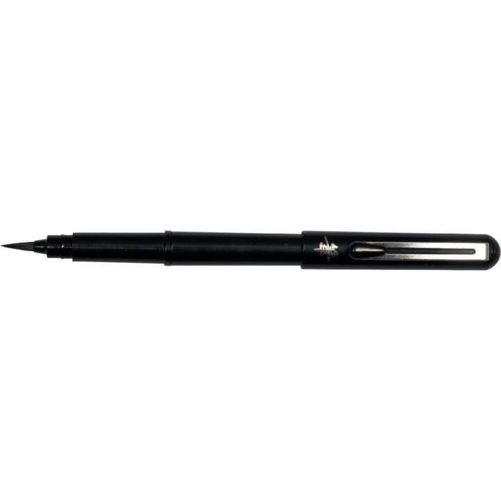 PENTEL Pocket Brush Hybrid Traceur fin (Noir, 1 pièce)