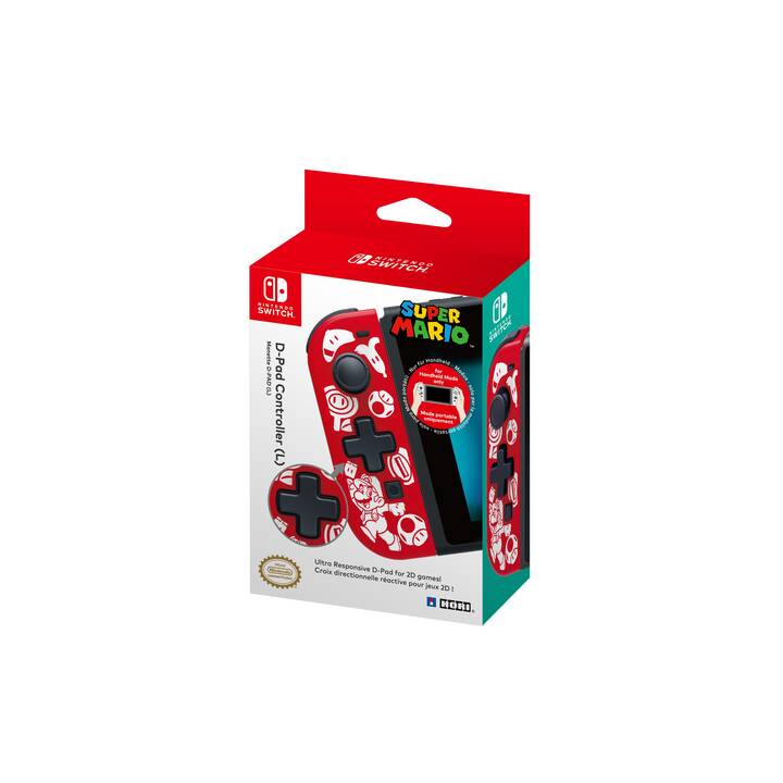 HORI D-Pad Controller - Super Mario Manette (Blanc, Noir, Rouge)