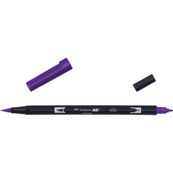 TOMBOW Dual Brush ABT 636 Filzstift (Imperial Purple, 1 Stück)
