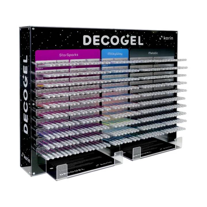 KARIN Decogel Display Gelmalstift (Farbig assortiert, 400 Stück)