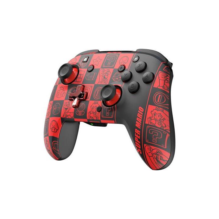 PDP Rematch Glow Controller (Nero, Rosso)