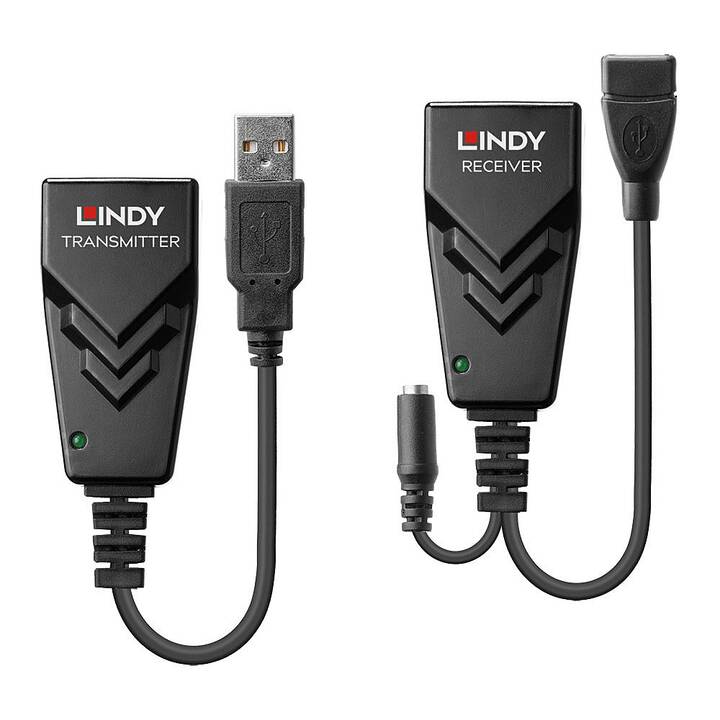 LINDY Adapteur réseau (RJ-45, USB 2.0 de type A, USB 2.0 de type A)