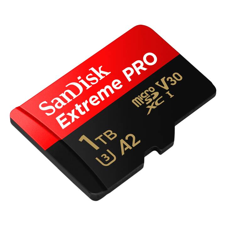 SANDISK MicroSDXC Extreme PRO 1 TB (Class 10, A2, Video Class 30,, 200 MB/s)