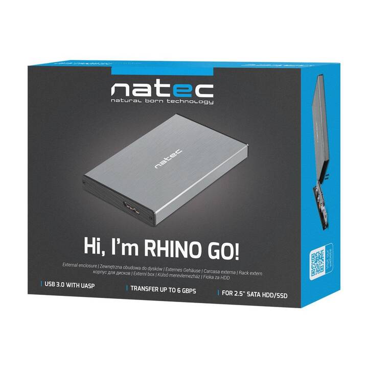 NATEC Festplattengehäuse Rhino Go (SATA-III)