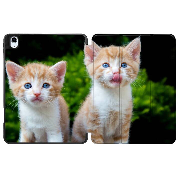 EG Hülle für iPad Air 10.9" (2022) 5. Generation - Braun - Katzen
