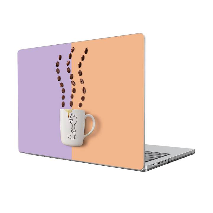 EG custodia per MacBook Pro 14" (M1 Chip) (2021) - caffè - viola