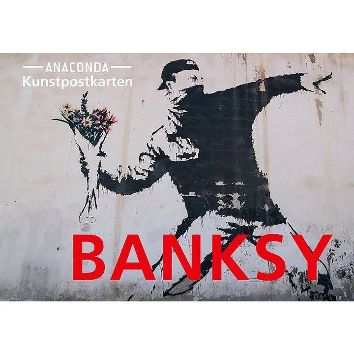 ANACONDA VERLAG Carte postale Banksy (Universel, Multicolore)