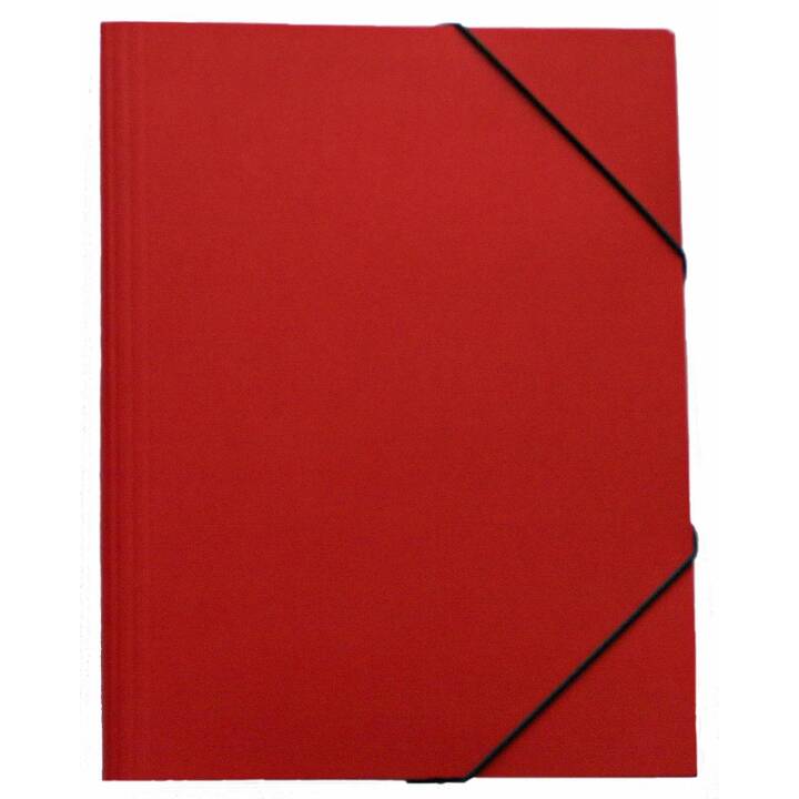 EROLA Dossier à élastique Pressspan (Rouge, A4, 1 pièce)