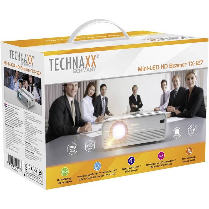 TECHNAXX TX-127 (LCD, WXGA, 2000 lm)