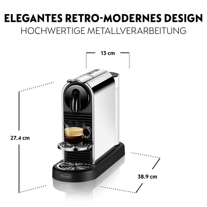 DELONGHI CitiZ Platinum EN220 (Nespresso, Edelstahl)