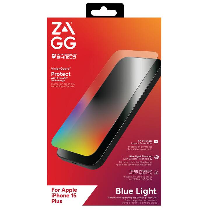 ZAGG Verre de protection d'écran 200111866 (iPhone 15 Plus, 1 pièce)