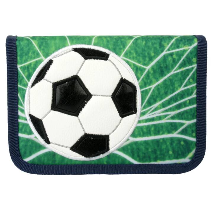 FUNKI Schulranzen Set Joy-Bag Soccer (15 l, Schwarz, Grün)
