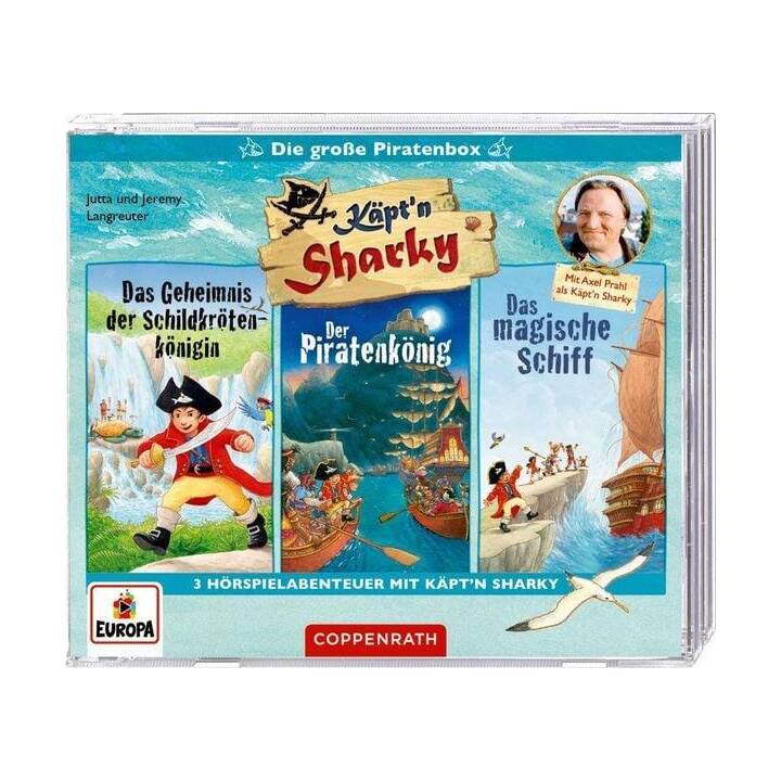 Käpt'n Sharky - Die grosse Piratenbox (3 CDs). 3 Hörspielabenteuer mit Käpt'n Sharky