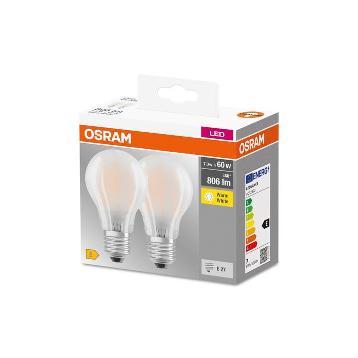OSRAM Ampoule LED Base Retro (E27, 7 W)