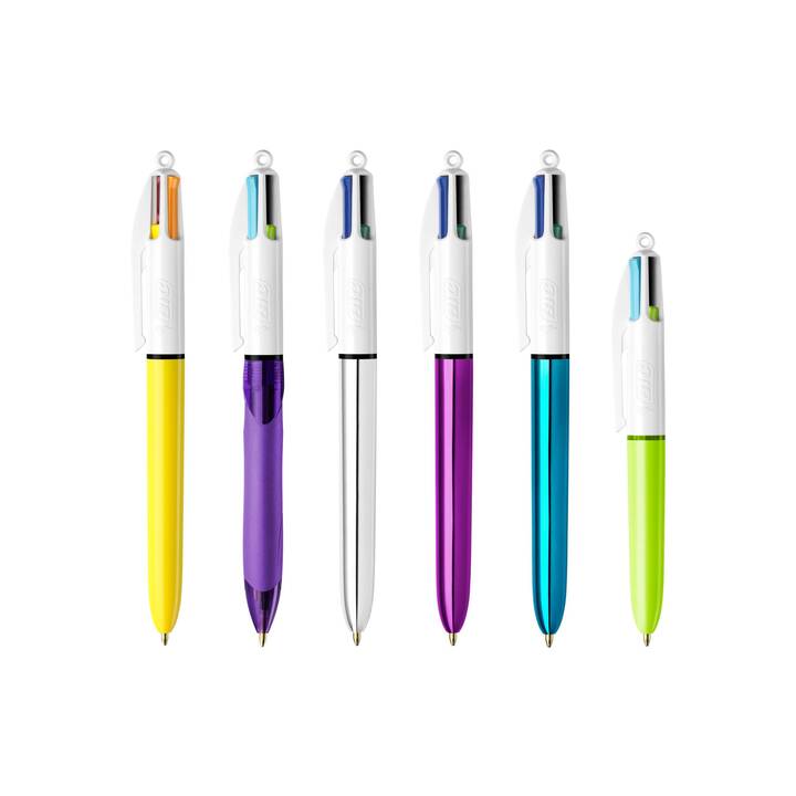 BIC Stylo à bille 4 Colours Mega Case (Multicolore)