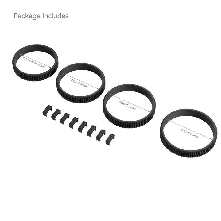 SMALLRIG Seamless Focus Gear Kit d'accessoires (Noir)