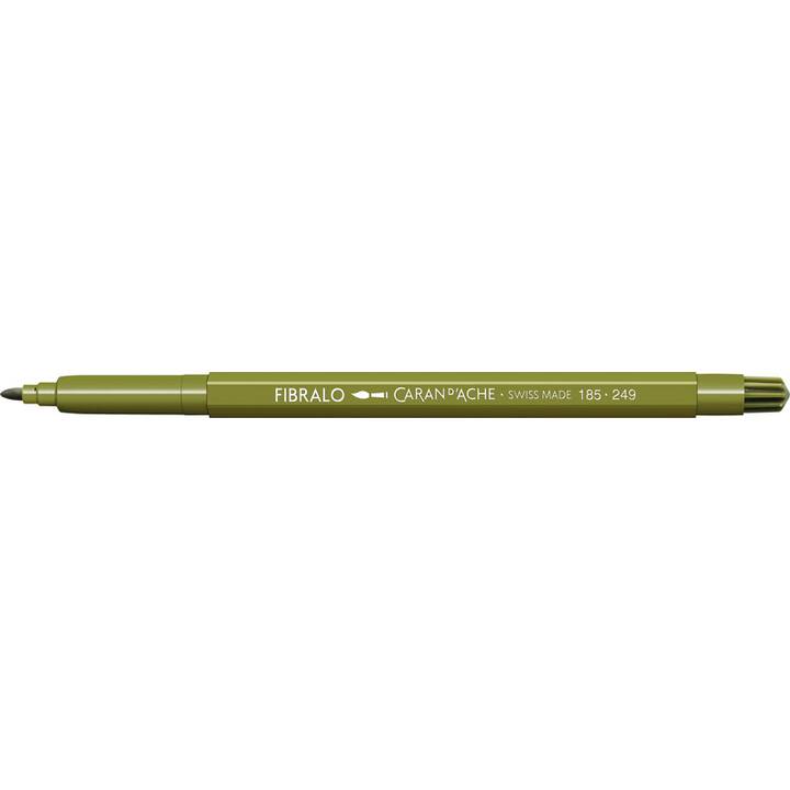CARAN D'ACHE Fibralo Crayon feutre (Vert olive, 1 pièce)