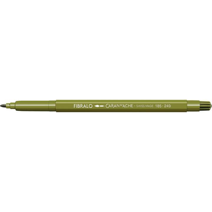 CARAN D'ACHE Fibralo Pennarello (Verde oliva, 1 pezzo)