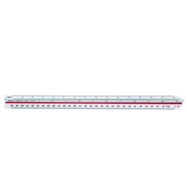 LINEX A/S Règle (30 cm, Vert, Rouge, Blanc)