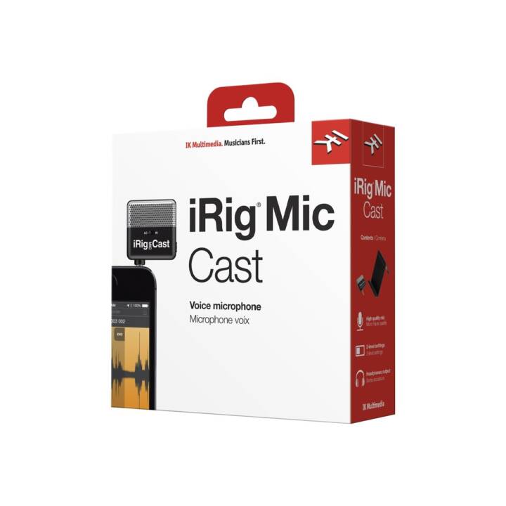 IK MULTIMEDIA iRig Mic Cast Microphone studio (Black)