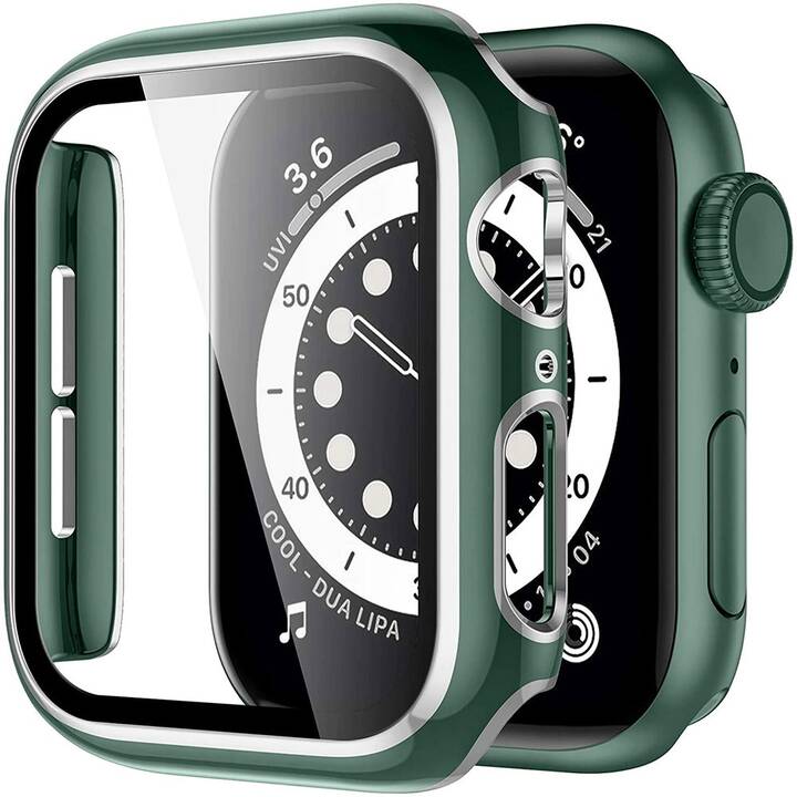 EG Housse de protection (Apple Watch 42 mm, Argent, Vert)