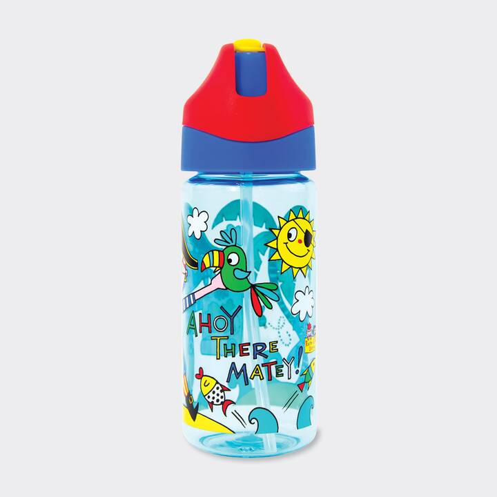 RACHEL ELLEN Bottiglia per bambini Pirat (350 ml, Multicolore)