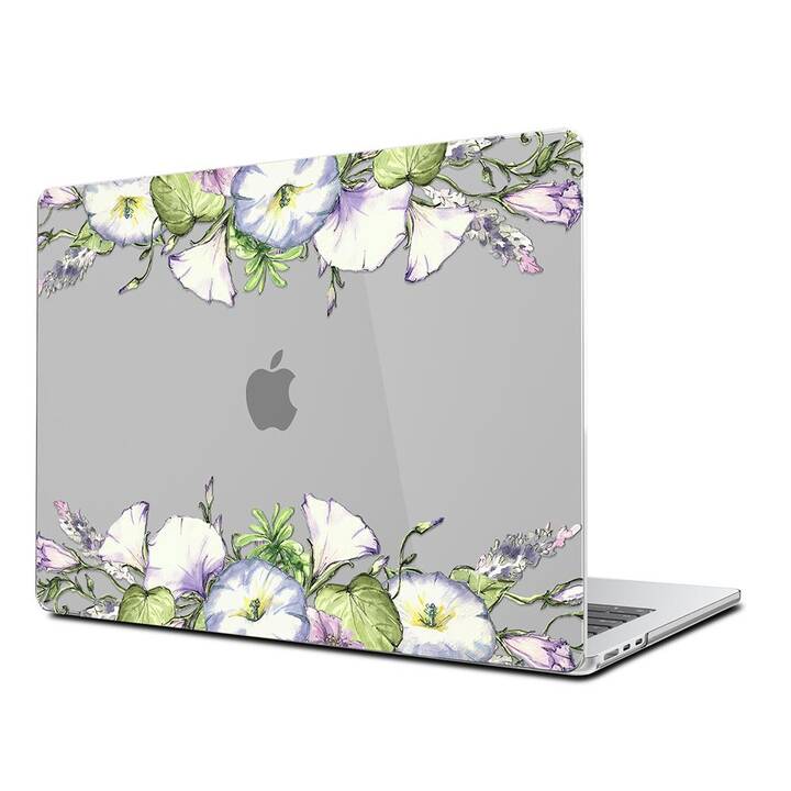 EG Coque rigide (MacBook Air 13" M3 2024, Fleurs, Pourpre)
