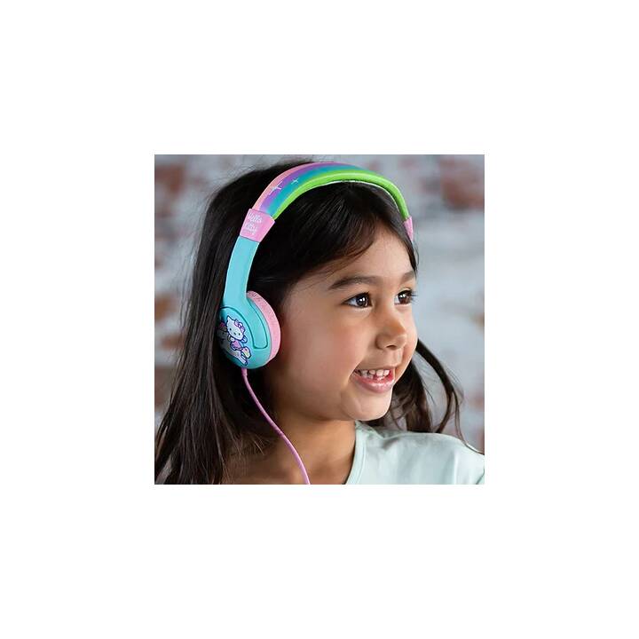 OTL TECHNOLOGIES Rainbow Kitty Pink Cuffie per bambini (On-Ear, Multicolore)