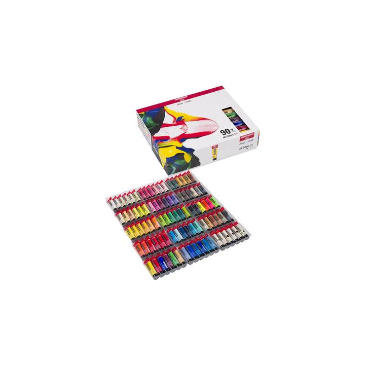 AMSTERDAM Colore acrilica Set (90 x 20 ml, Multicolore)