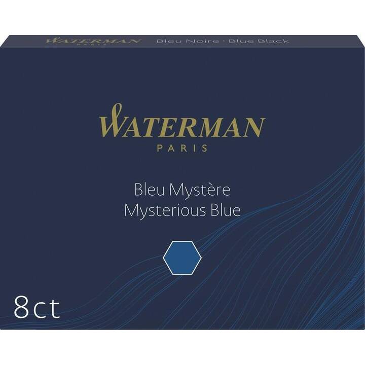 WATERMAN Tintenpatrone (Blau, 8 Stück)