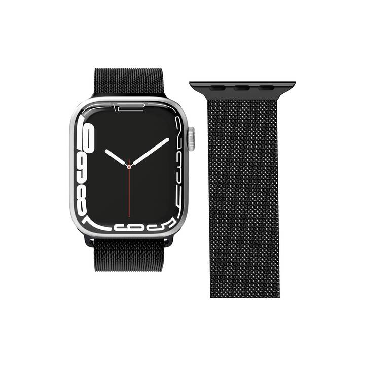 VONMÄHLEN Milanese Loop Armband (Apple Watch 38 mm, Schwarz)