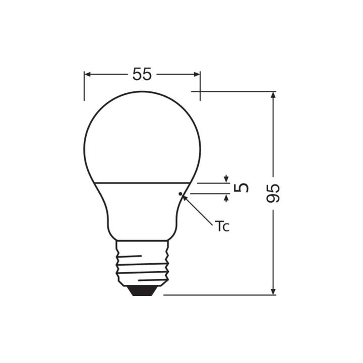 OSRAM Ampoule LED (E27, 4.9 W)