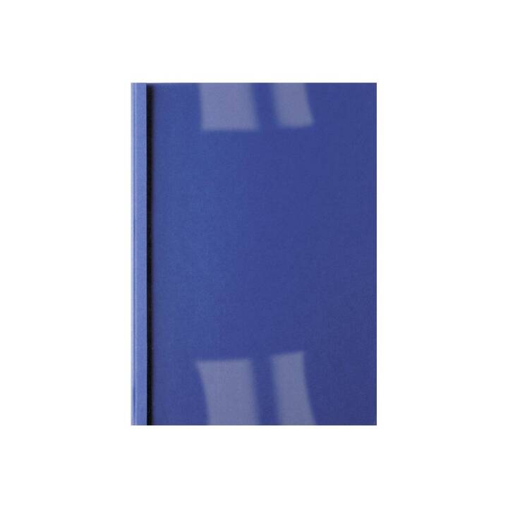 GBC Couverture de reliure thermique LeatherGrain (21 cm, Bleu)