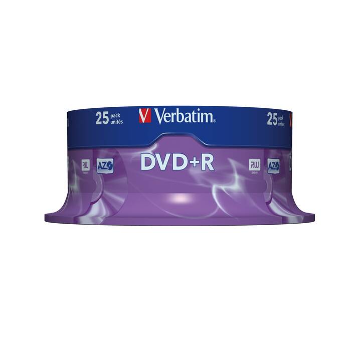 VERBATIM DVD+R 1-16x 25 Pcs (4.7 Go)