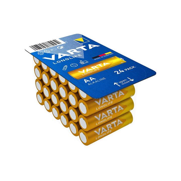 VARTA Longlife Batterie (AA / Mignon / LR6, 24 Stück)