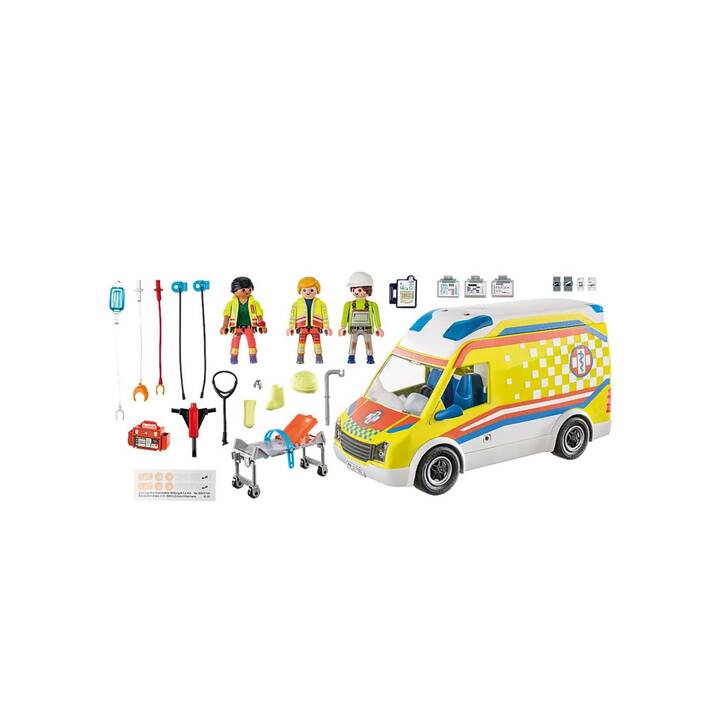 PLAYMOBIL City Life Rettungswagen mit Licht & Sound (71202)