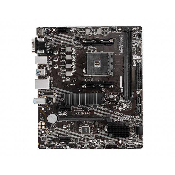 MSI A520M Pro (AM4, AMD A520, Micro ATX) - Interdiscount