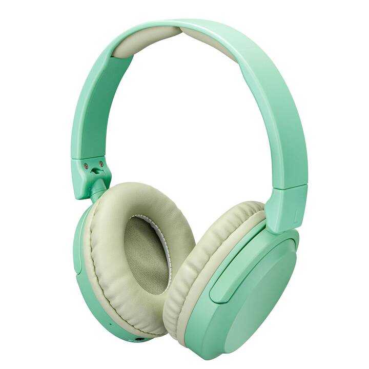 INTERTRONIC Over-Ear Kinderkopfhörer (Bluetooth 5.2, Grün)
