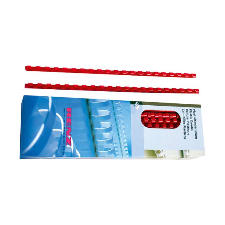 RENZ Plastikbinderücken 202212802 (Rot)