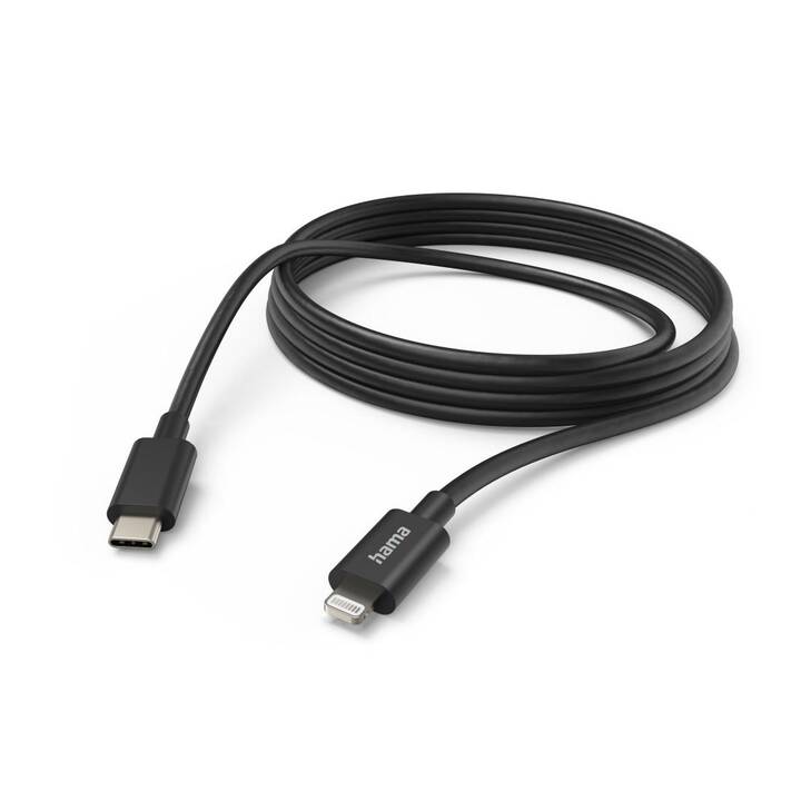 HAMA USB-Kabel (Lightning, USB Typ-C, 3 m)