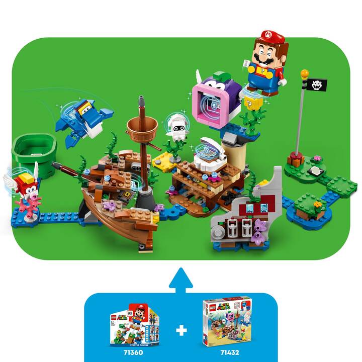 LEGO Super Mario Ensemble d'extension Aventure dans l'épave engloutie avec Dorrie (71432)