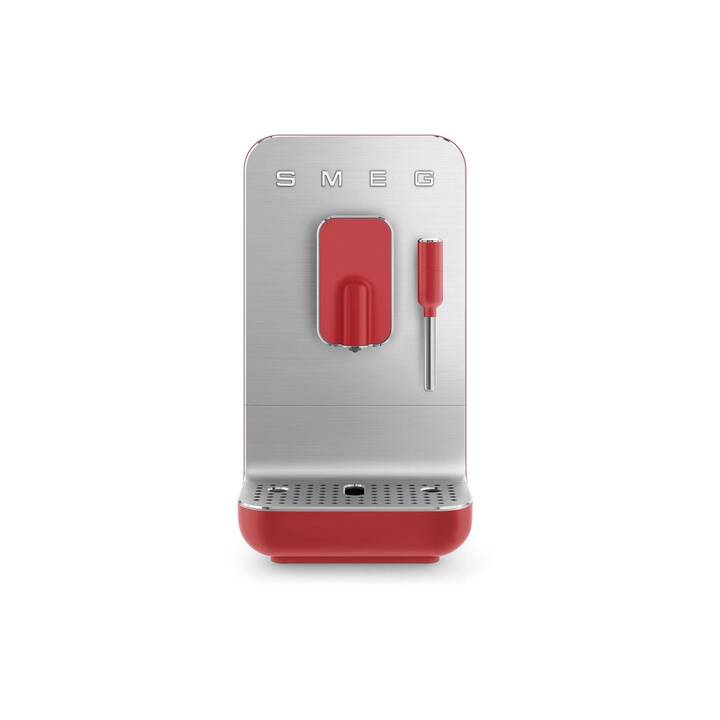 SMEG BCC02RDM  (Argent, Rouge, 1.4 l, Machines à café automatique)