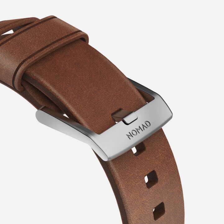 NOMAD GOODS Armband (Apple Watch 45 mm / 42 mm / 44 mm, Silber)