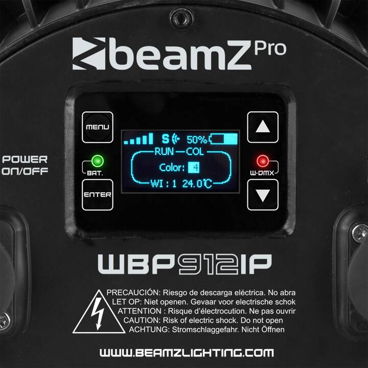 BEAMZ Pro WBP912IP (Blinder, Ultraviolet, Ambre, Bleu, Vert, Blanc, Rouge)