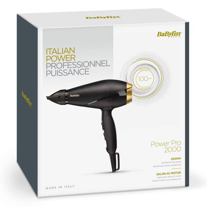 BABYLISS Power Pro 2000 (2000 W, Schwarz)