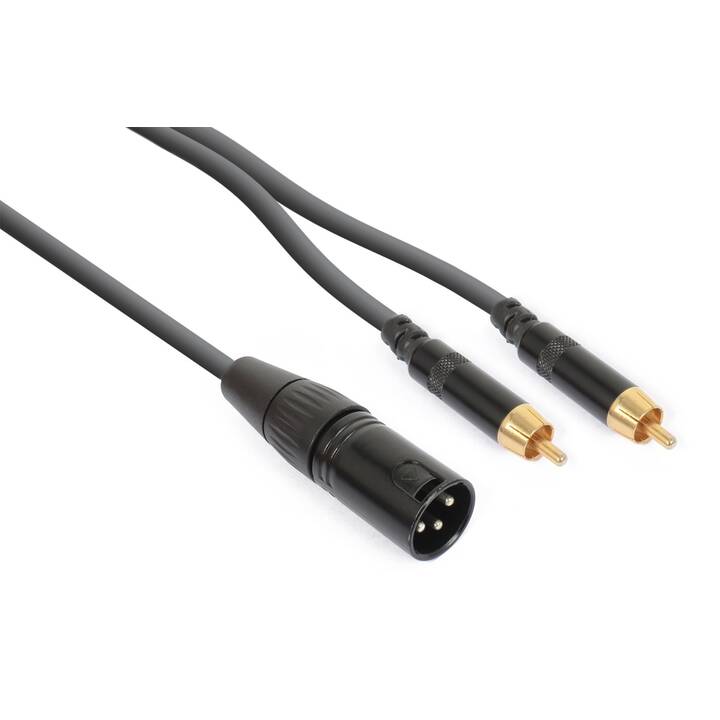 PD CONNEX Câble de raccordement (XLR, Cinch, 3 m)