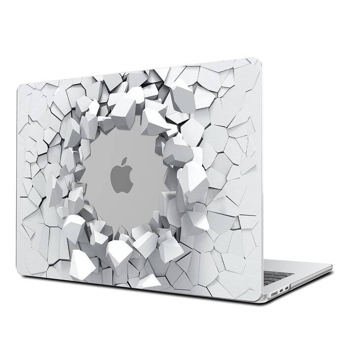 EG Coque rigide (MacBook Air 13" M3 2024, Fleurs, Blanc)