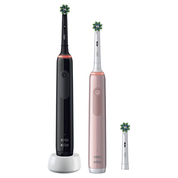 ORAL-B Pro 3 3900N Duo (Noir, Rose)