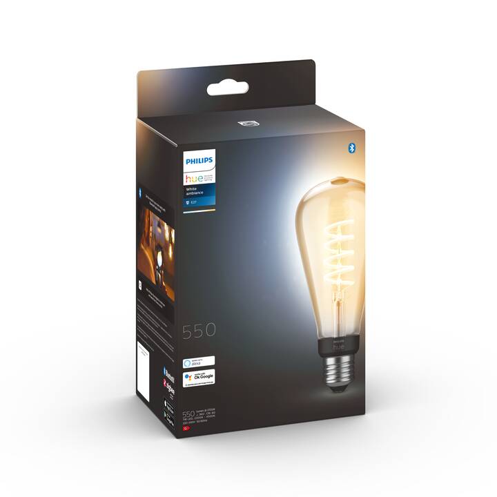 PHILIPS HUE Ampoule LED White Ambiance (E27, Bluetooth, 7 W)